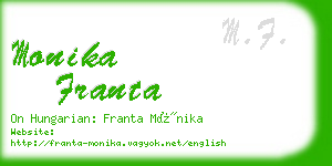 monika franta business card